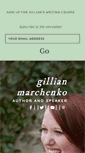 Mobile Screenshot of gillianmarchenko.com