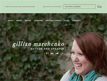 Tablet Screenshot of gillianmarchenko.com